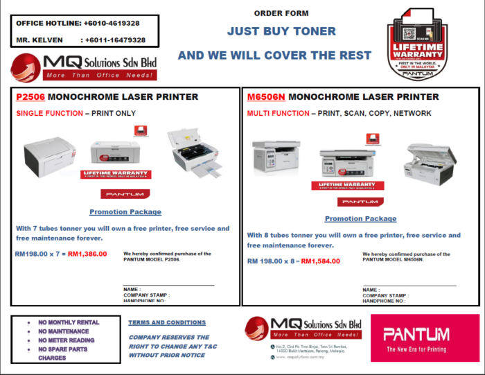 JUST BUY PANTUM TONER PROMOTION